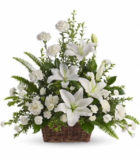 Teleflora's Peaceful White Lilies