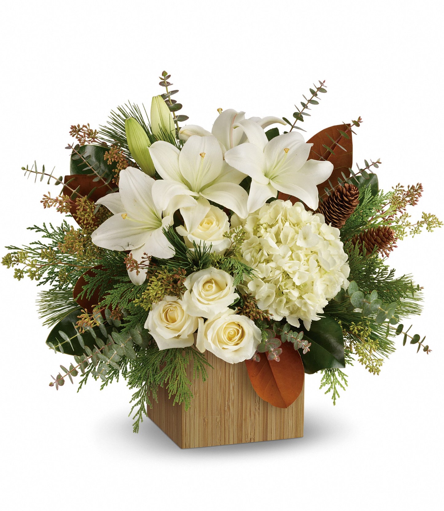 TELEFLORA'S SNOWY WOODS BOUQUET