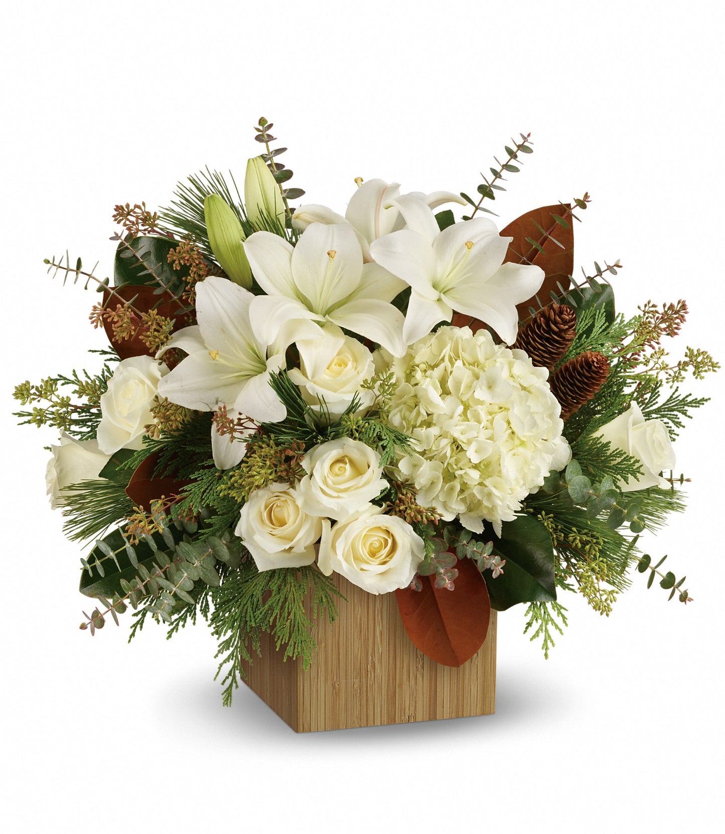 TELEFLORA'S SNOWY WOODS BOUQUET